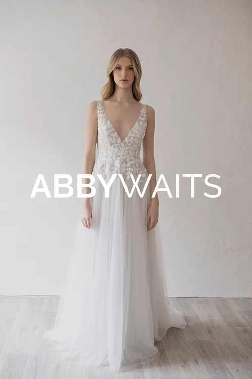 Abby Waits wedding dress at Natalya James