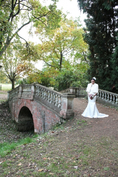 Emily lace beaded wedding dress Natalya James Bridal castle ashby bridge